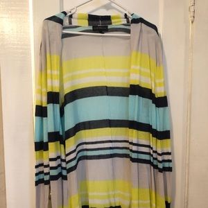 Lane Bryant Lightweight Cardigan 26/28 multi color